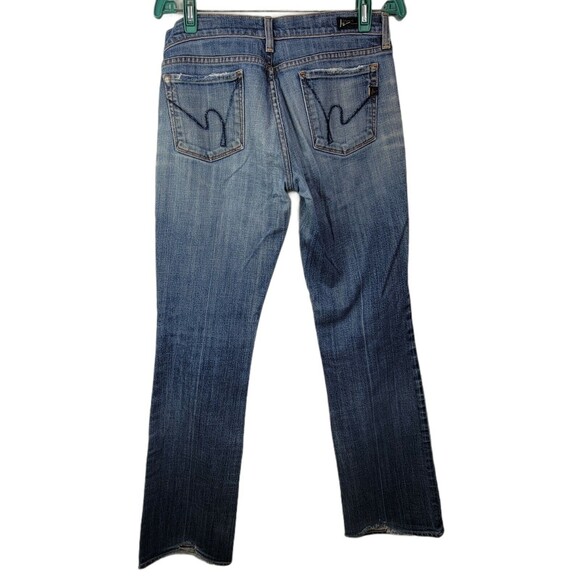 Citizens of Humanity Boot Cut Kelly‎ Jeans 29  Stretch Low Boot Distressed - Picture 4 of 10